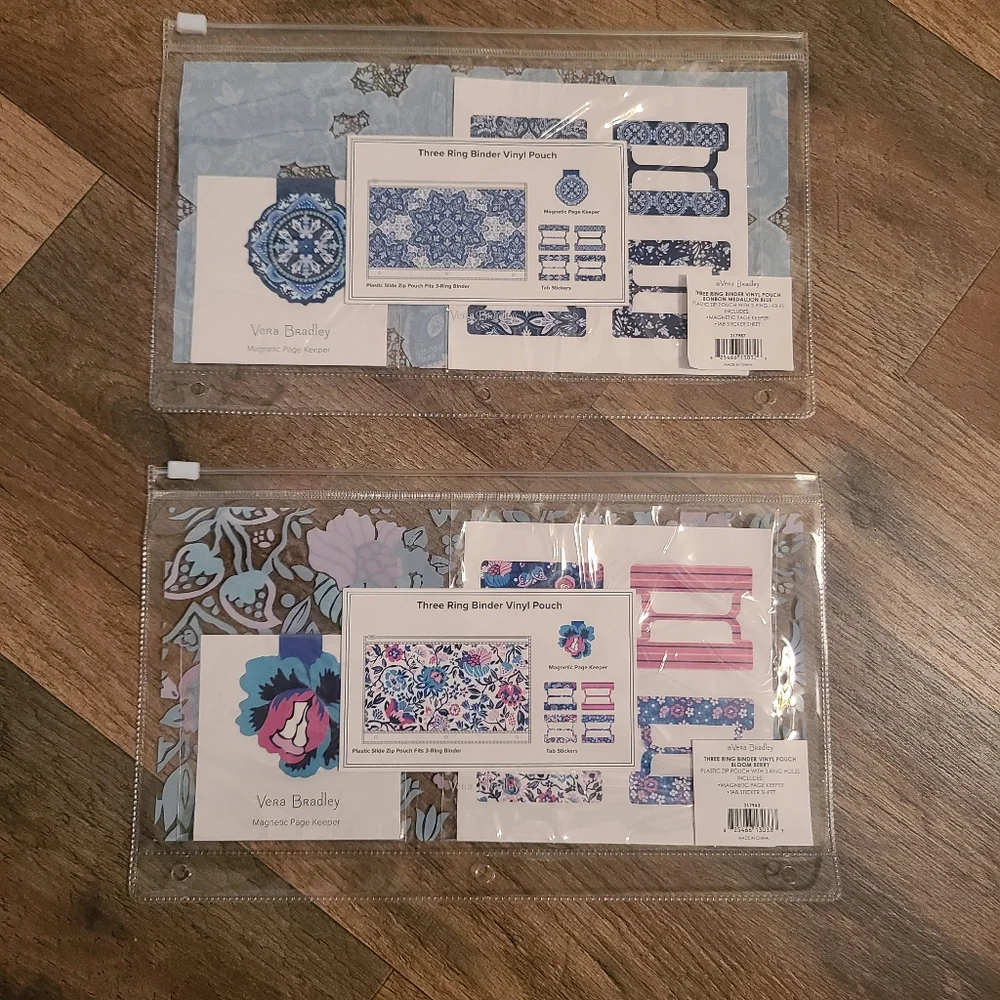 *SOLD* NEW Vera Bradley Bloom Berry Stationary Set Notebook Pen Cup Binder - Picture 11 of 16